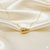 Golden Ribbed Elegance Necklace