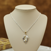 Dual-Tone Leaf Necklace