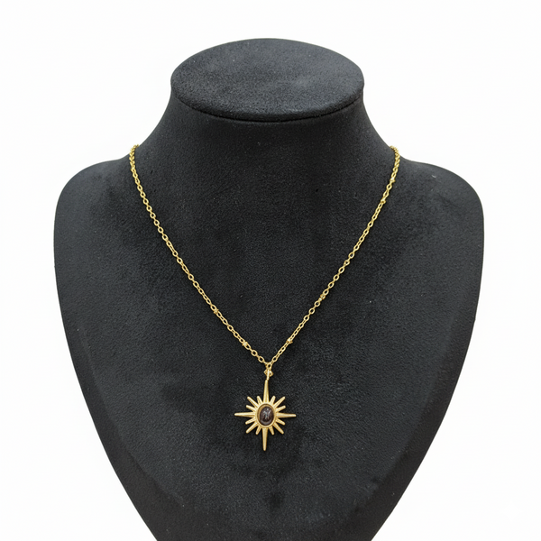 Starlight Gemstone Charm Necklace