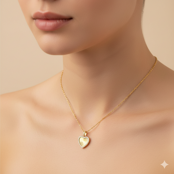 Heartbeat Gold & Diamond Necklace
