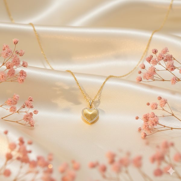 Heartbeat Gold & Diamond Necklace