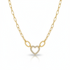 Dazzling Heart Link Necklace