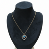 Azure Heart Embrace Necklace