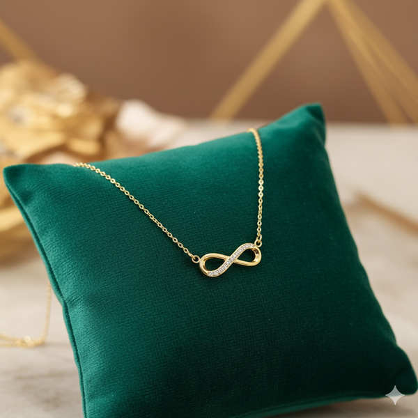 Dainty Eternal Sparkle Infinity Necklace