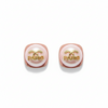 Parisian Chic Pearl Gold Earrings