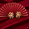 Golden Petal Bloom Earrings