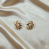 Golden Petal Bloom Earrings