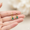 Emeraude Lumière Dangle Earrings