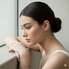 Emeraude Lumière Dangle Earrings