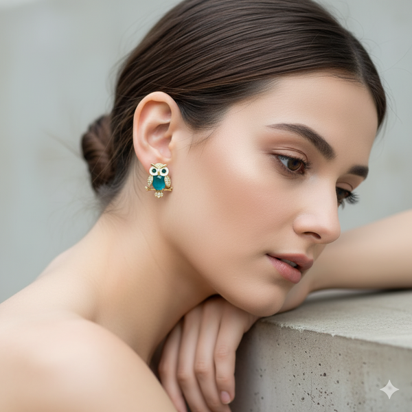 Wise Owl Sparkle Earrings