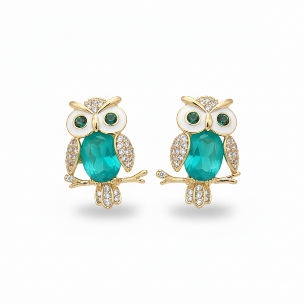 Wise Owl Sparkle Earrings