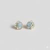 Aqua Whisper Floral Earrings