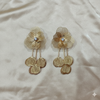Golden Blossom Cascade Drop Earrings