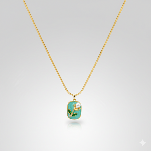 Evergreen Pearl Blossom Necklace