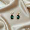 Emerald Muse Fairy Drop Earrings