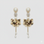 Golden Petal Pearl Drops Earrings