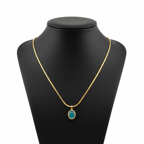 Ocean Breeze Oval Necklace