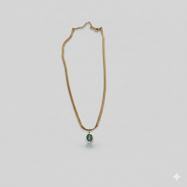Ocean Breeze Oval Necklace