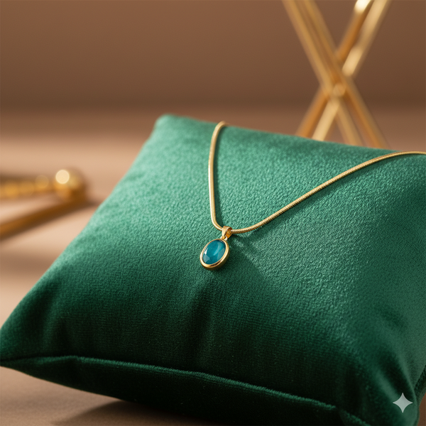 Ocean Breeze Oval Necklace