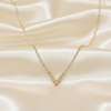 Radiant V Diamond Tennis Necklace