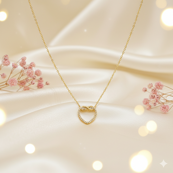 Infinite Love Heart Pendant Necklace