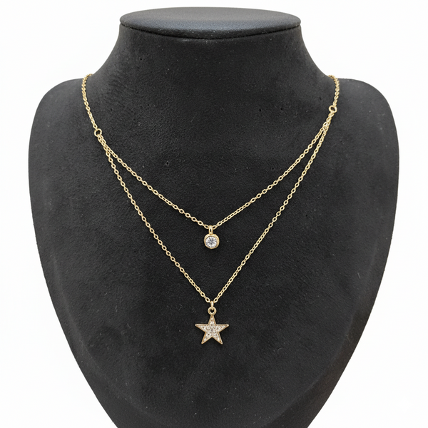 Stellar Glimmer Layered Necklace