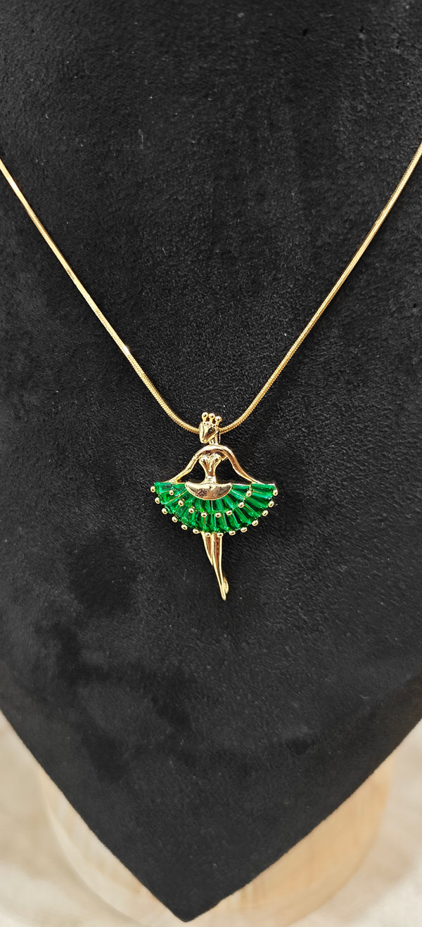 Emerald Ballerina Necklace