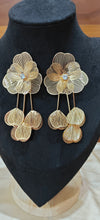 Golden Blossom Cascade Drop Earrings
