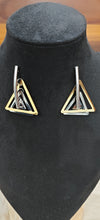 Echo Tri-Tone Drop Earrings
