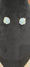 Aqua Whisper Floral Earrings