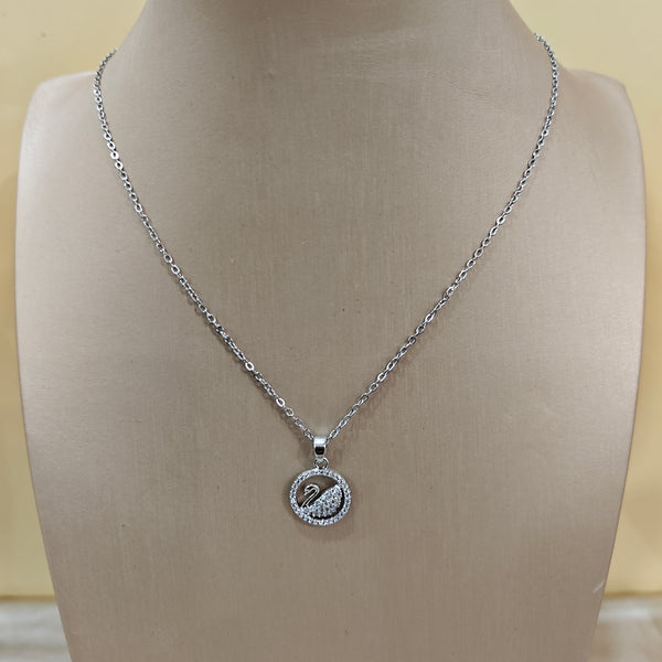 Graceful Swan Shimmer Necklace