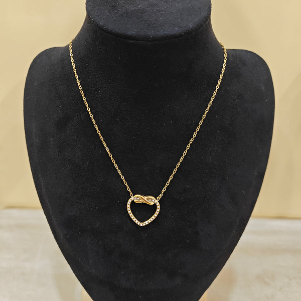 Infinite Love Heart Pendant Necklace