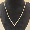 Radiant V Diamond Tennis Necklace