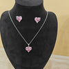 Pink Zirconia Pendant Set