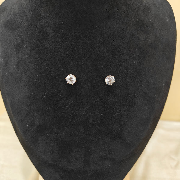 Radiant Solitaire Stud Earrings